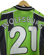 1998-99 Wolfsburg Puma Signed Home Shirt #21 - (XL)