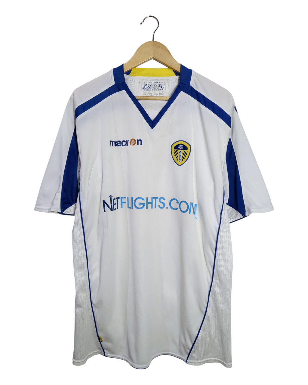 2008-09 Leeds United Macron Home Shirt - (XL)