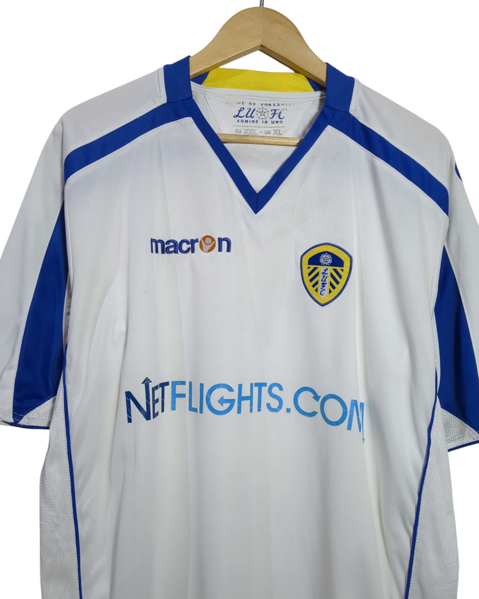2008-09 Leeds United Macron Home Shirt - (XL)