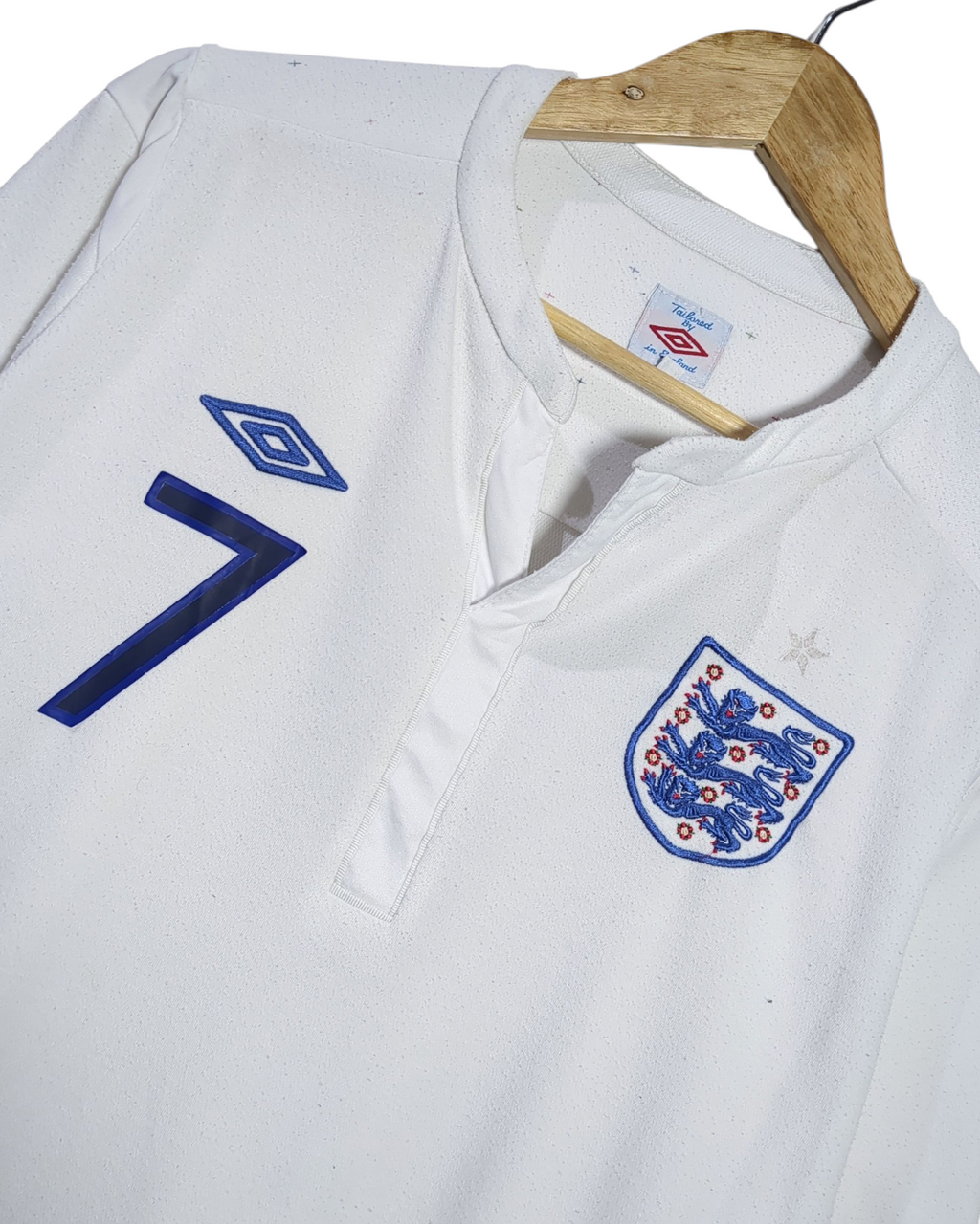 2010-11 England Umbro Home Shirt #7 Beckham - (L)