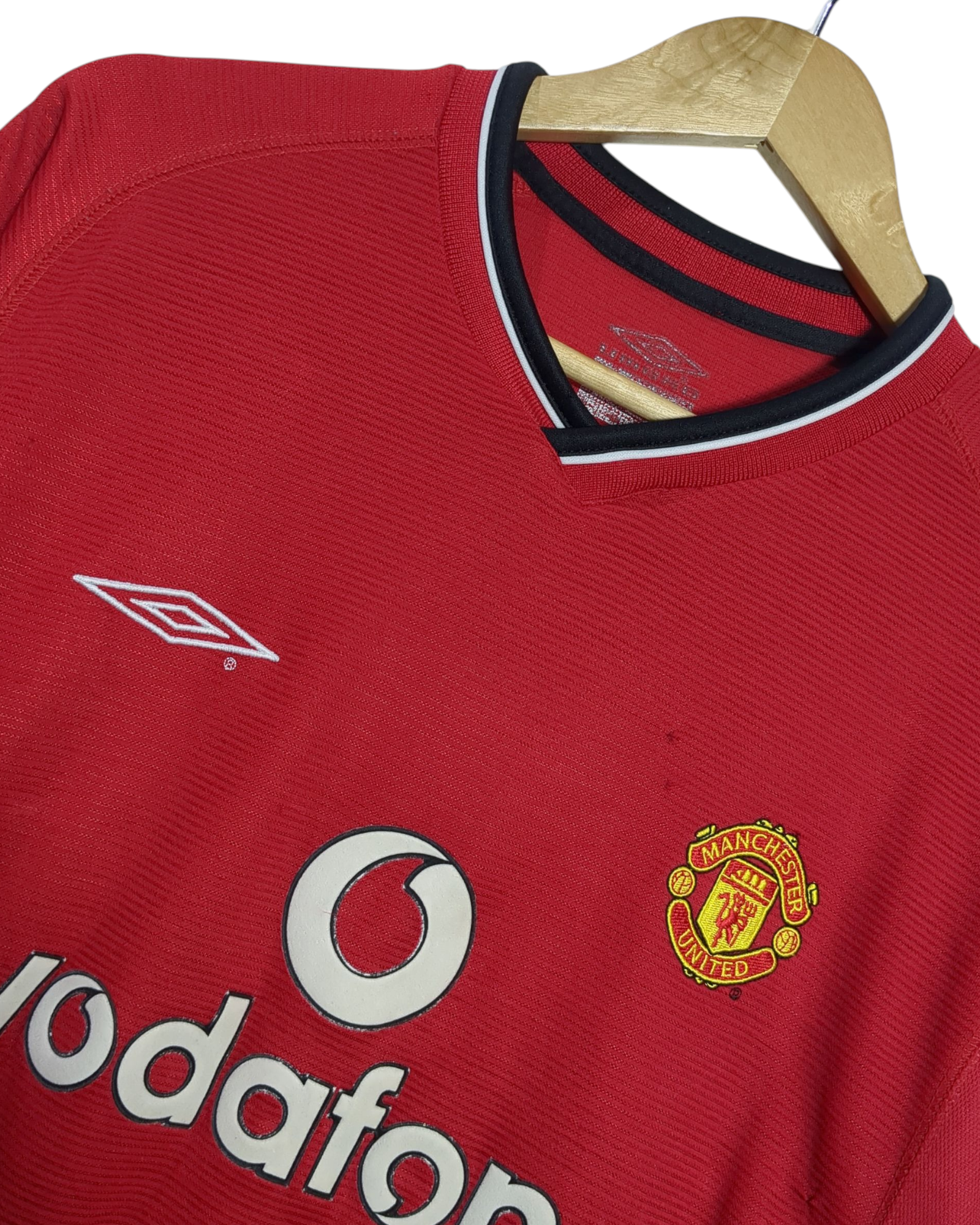 2000-02 Manchester United Umbro Home Shirt - (M)