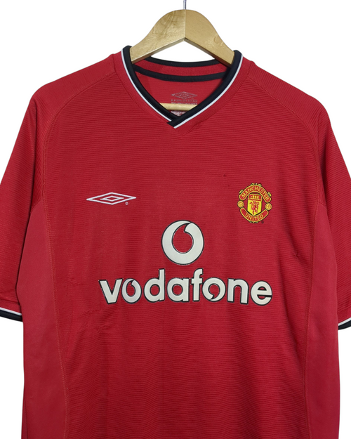 2000-02 Manchester United Umbro Home Shirt - (M)