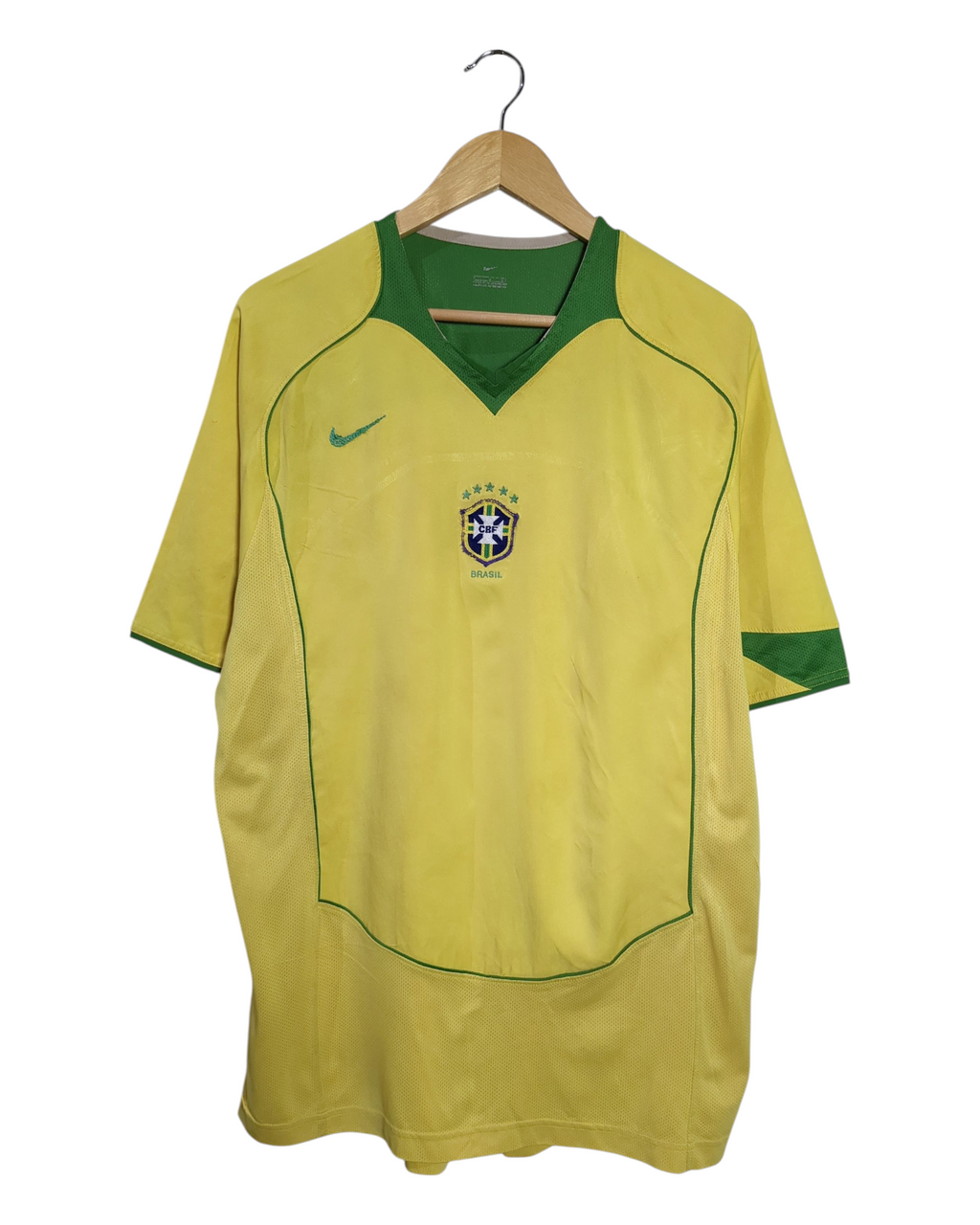 2004-06 Brazil Nike Home Shirt - (XL)