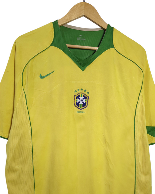 2004-06 Brazil Nike Home Shirt - (XL)