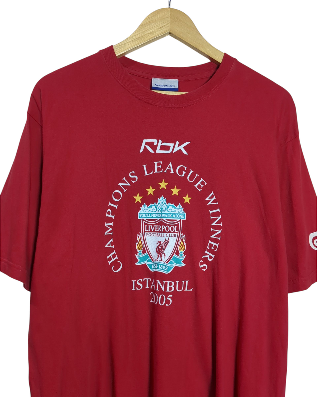 2005-06 Liverpool Reebok 'Champions League Winners' Cotton Tee - (L)