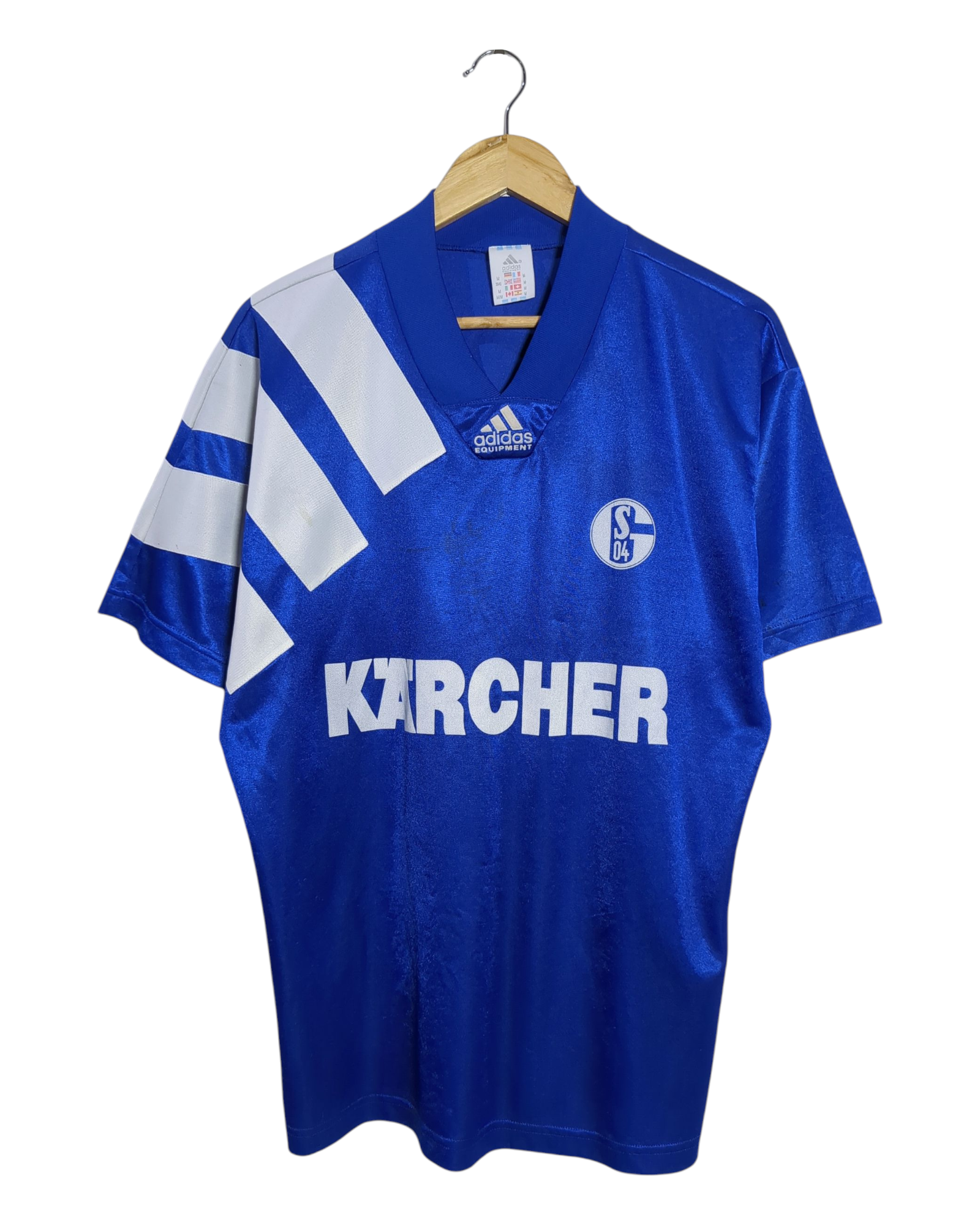1994-96 Schalke Adidas Home Shirt - (L)
