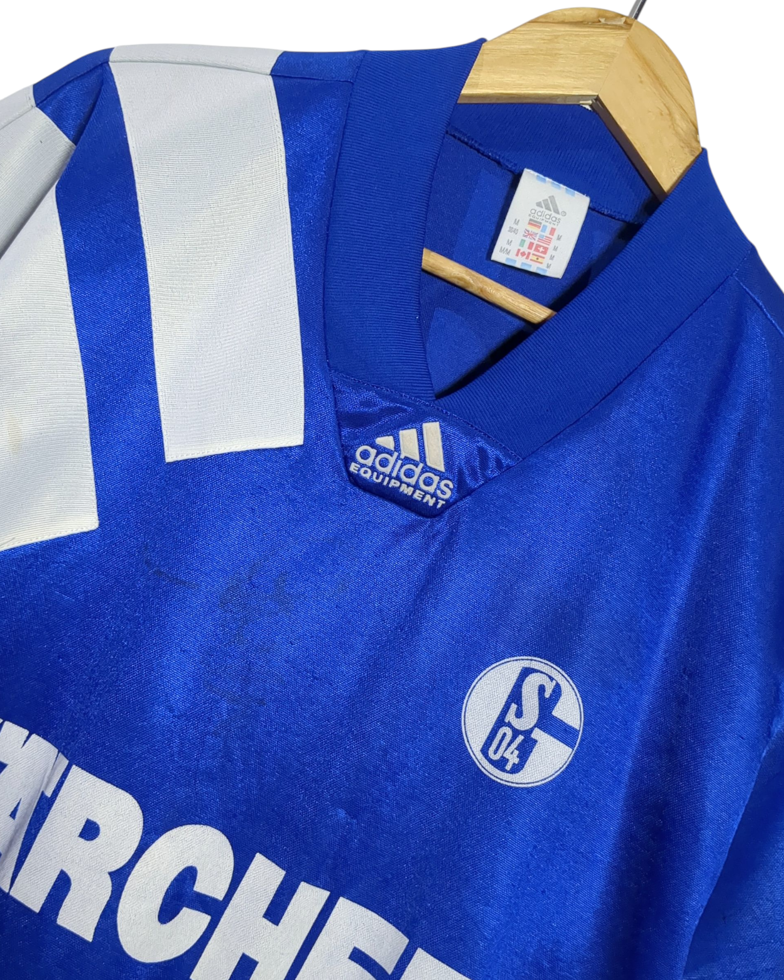 1994-96 Schalke Adidas Home Shirt - (L)