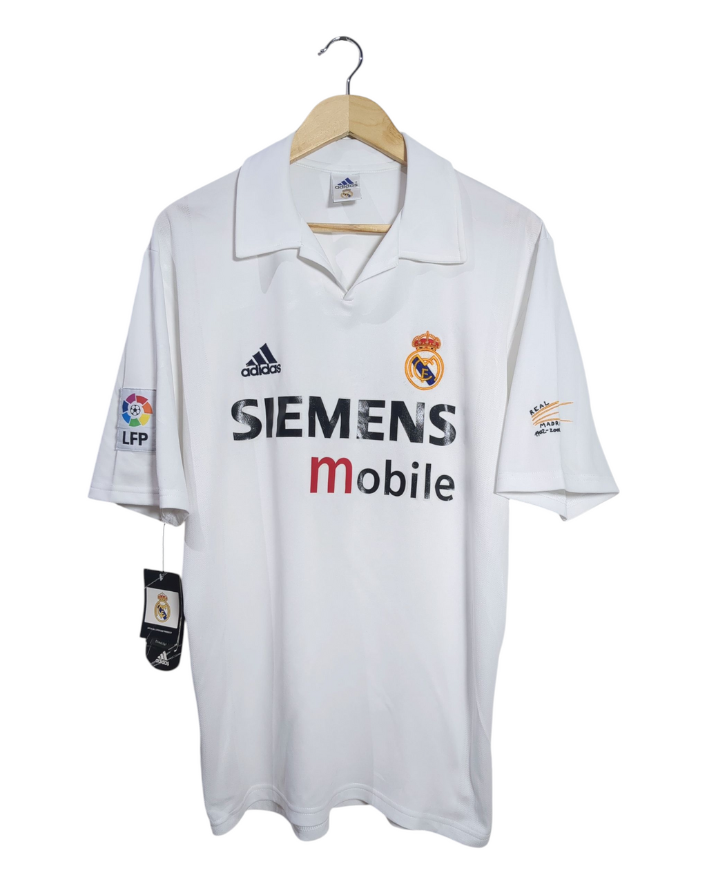 2002-03 Real Madrid Adidas Home Shirt #23 w Tags - (M)