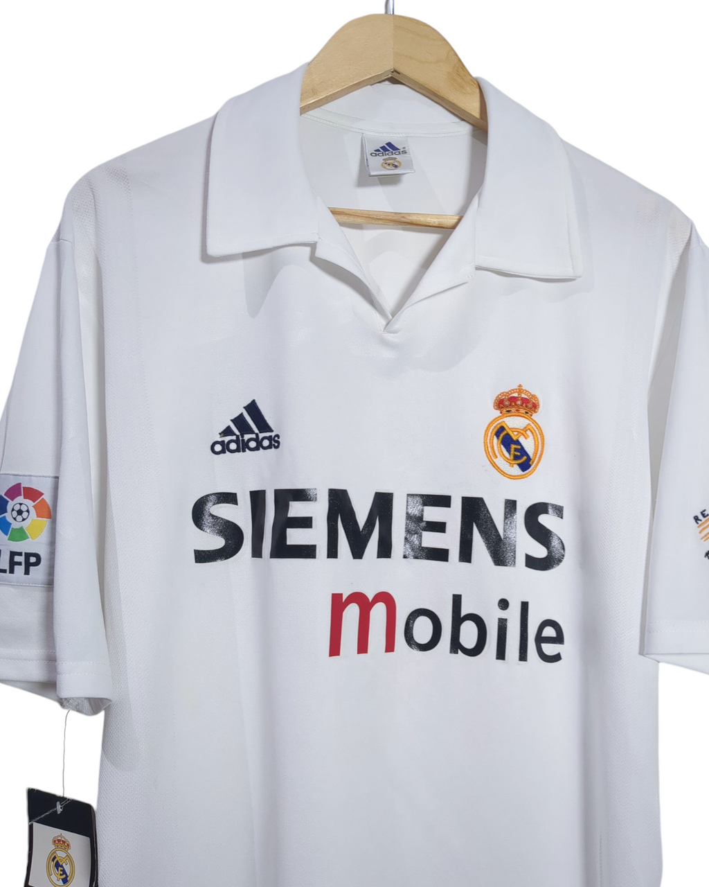 2002-03 Real Madrid Adidas Home Shirt #23 w Tags - (M)