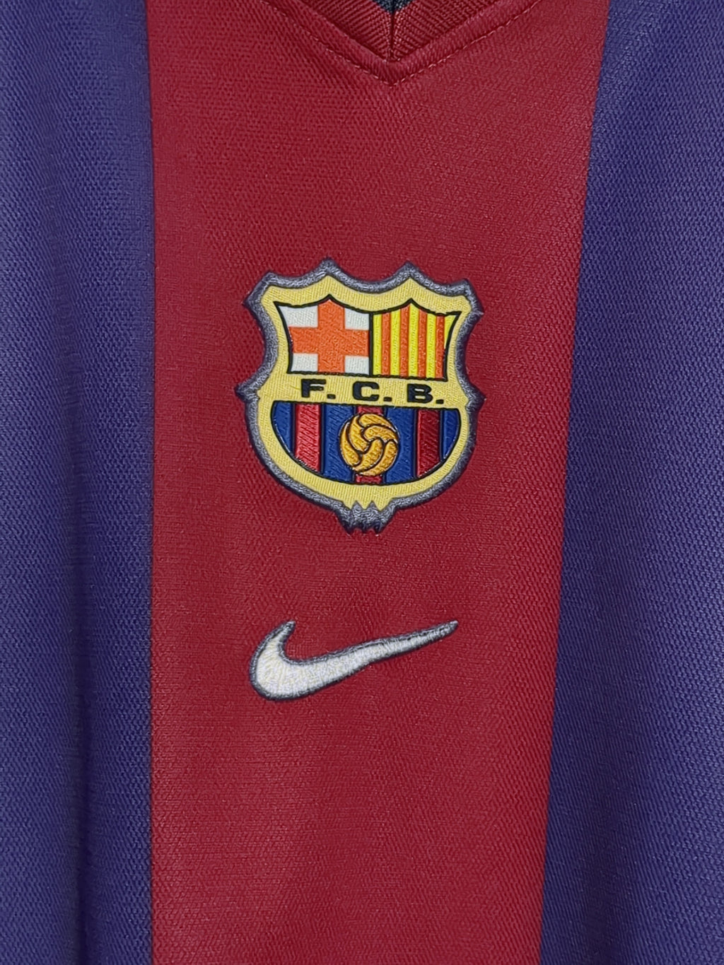 1998-00 Barcelona Nike Basic Home Shirt - (XL.Boys)