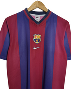 1998-00 Barcelona Nike Basic Home Shirt - (XL.Boys)