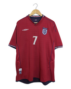 2002-04 England Umbro Reversible Away Shirt #7 Beckham - (XL)