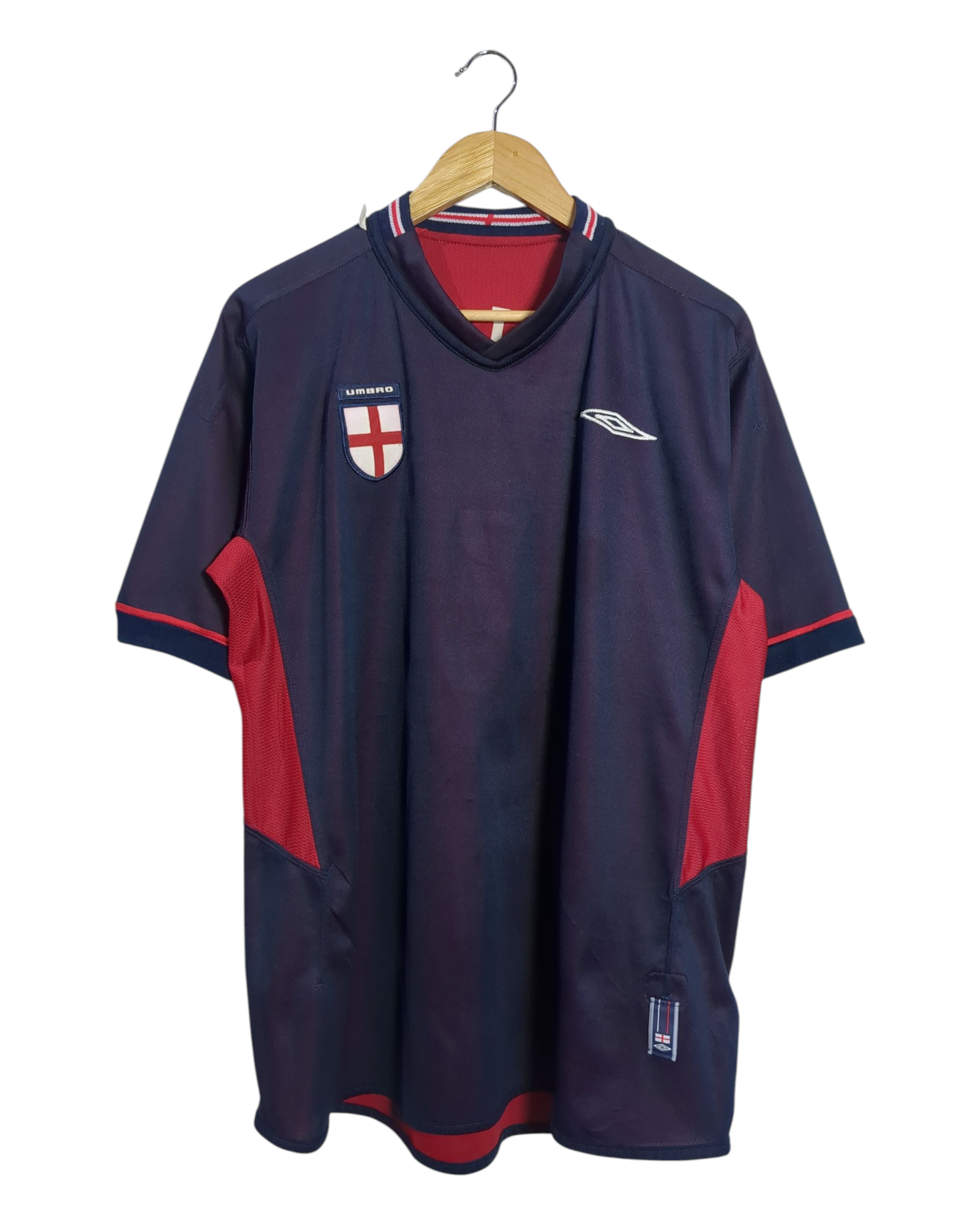 2002-04 England Umbro Reversible Away Shirt #7 Beckham - (XL)