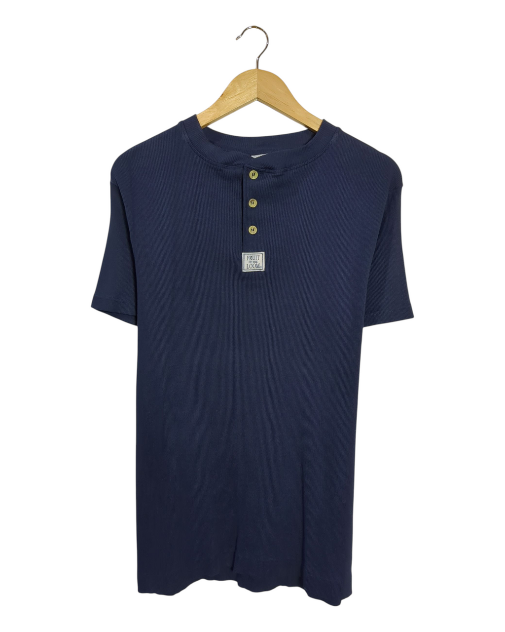 Fruit Of The Loom 90s Henley Tee - (S)