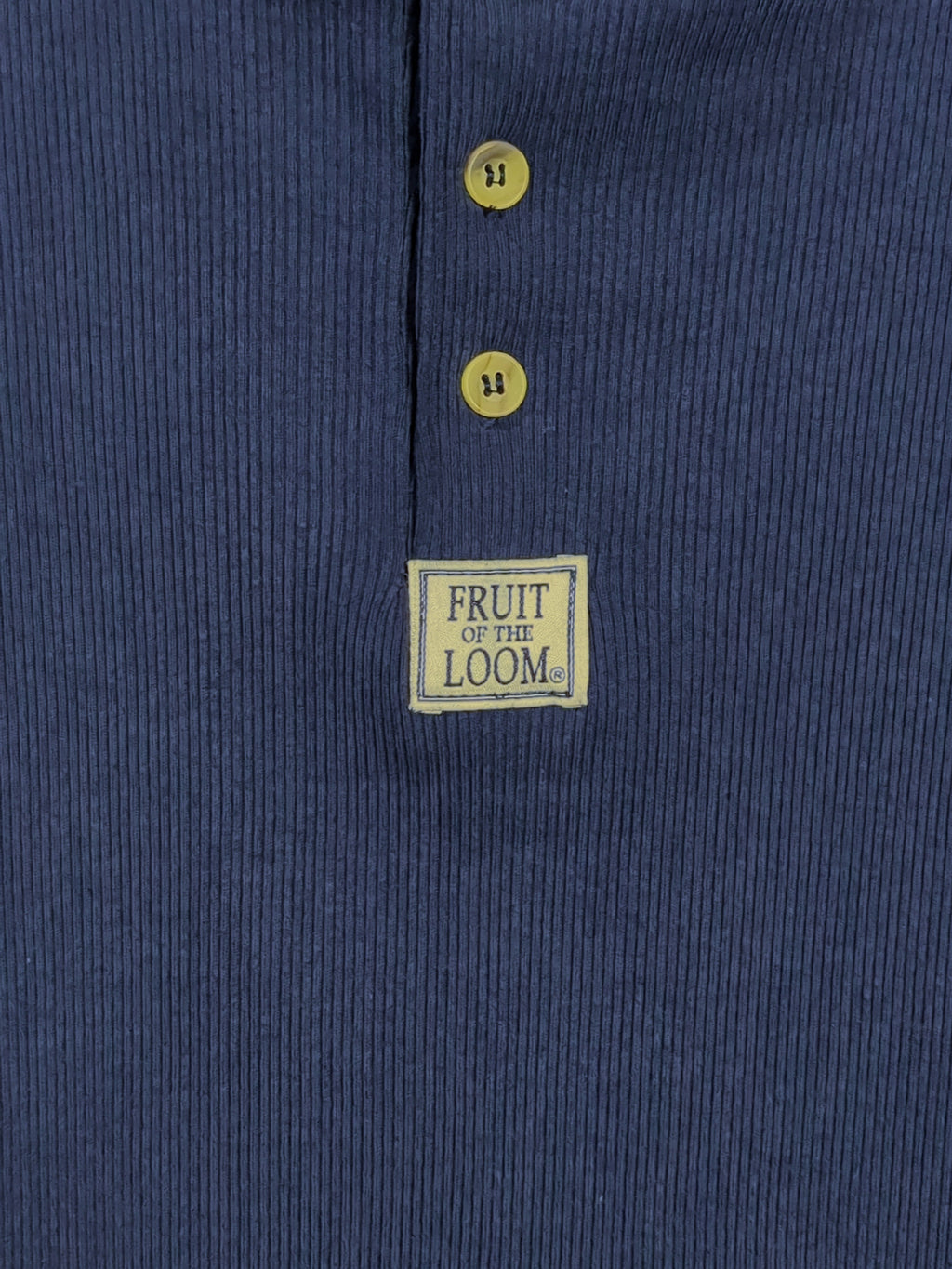 Fruit Of The Loom 90s Henley Tee - (S)