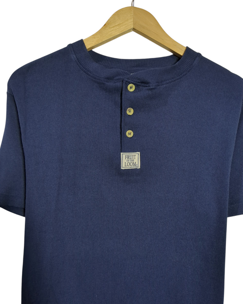 Fruit Of The Loom 90s Henley Tee - (S)