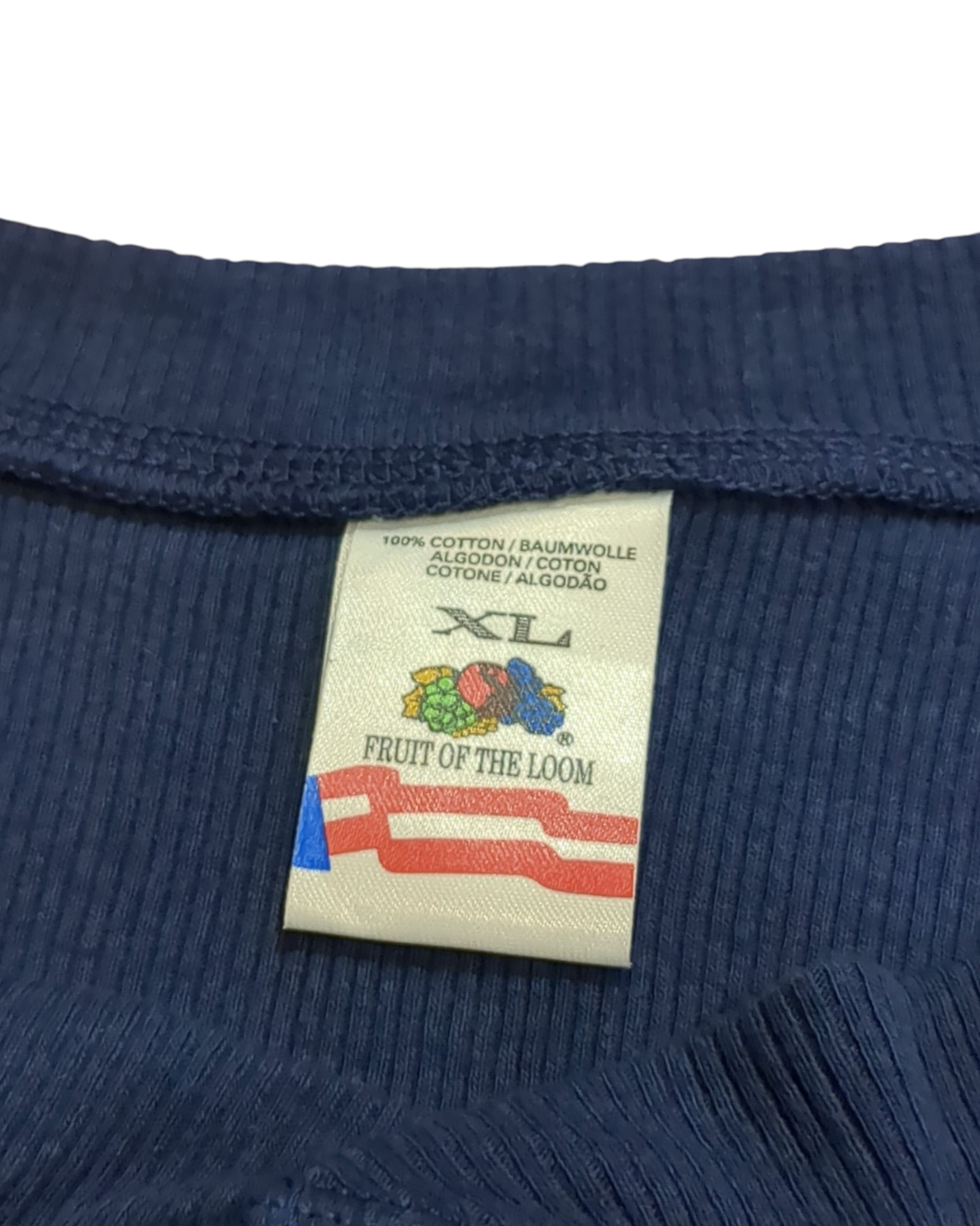 Fruit Of The Loom 90s Henley Tee - (S)