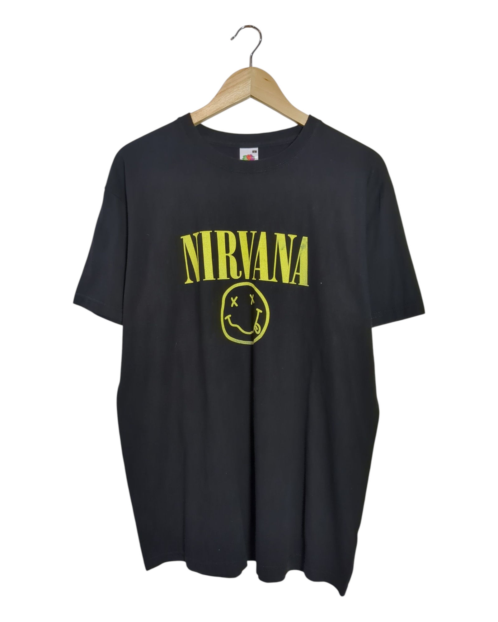 Fruit Of The Loom Nirvana Happy Face Tee - (M)