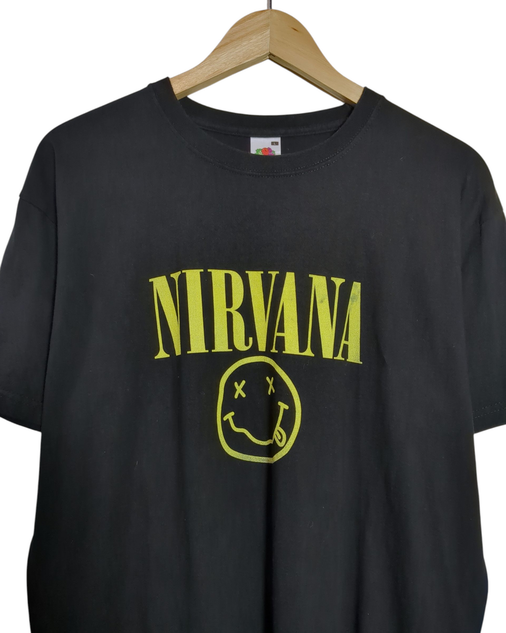 Fruit Of The Loom Nirvana Happy Face Tee - (M)