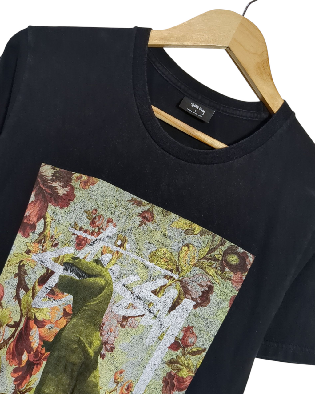 Stussy T-Rex Floral Graphic Tee - (S)