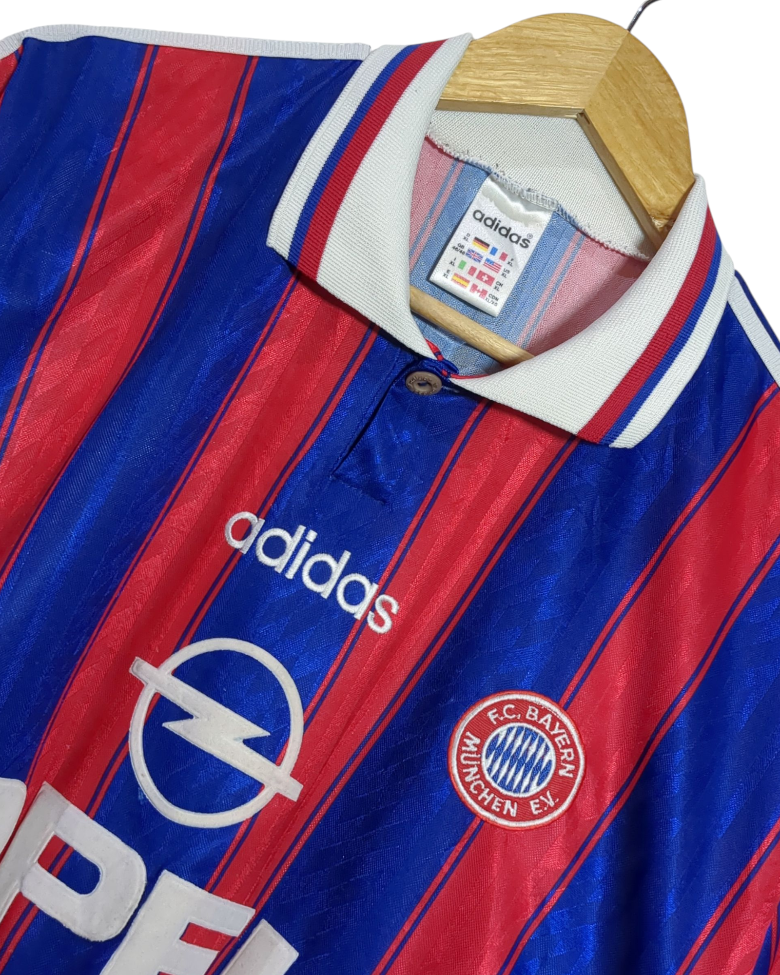 1995-97 Bayern Munich Adidas Home Shirt #18 Klinsmann - (XL)
