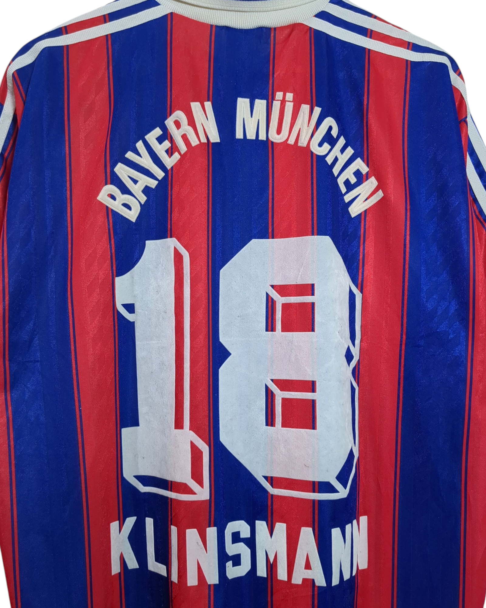 1995-97 Bayern Munich Adidas Home Shirt #18 Klinsmann - (XL)