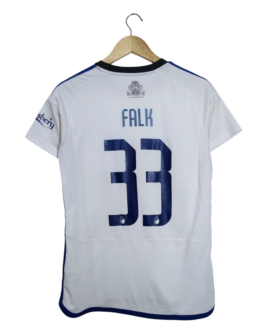 2023-24 FC Copenhagen Adidas Home Shirt #33 Falk - (M)