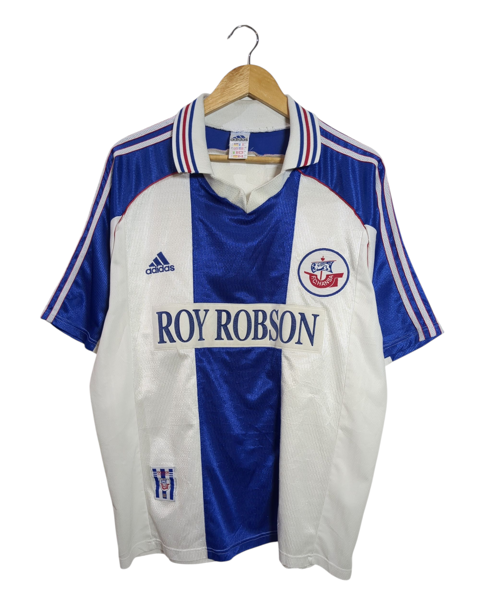 1998-99 Hansa Rostock Adidas Home Shirt - (XL)
