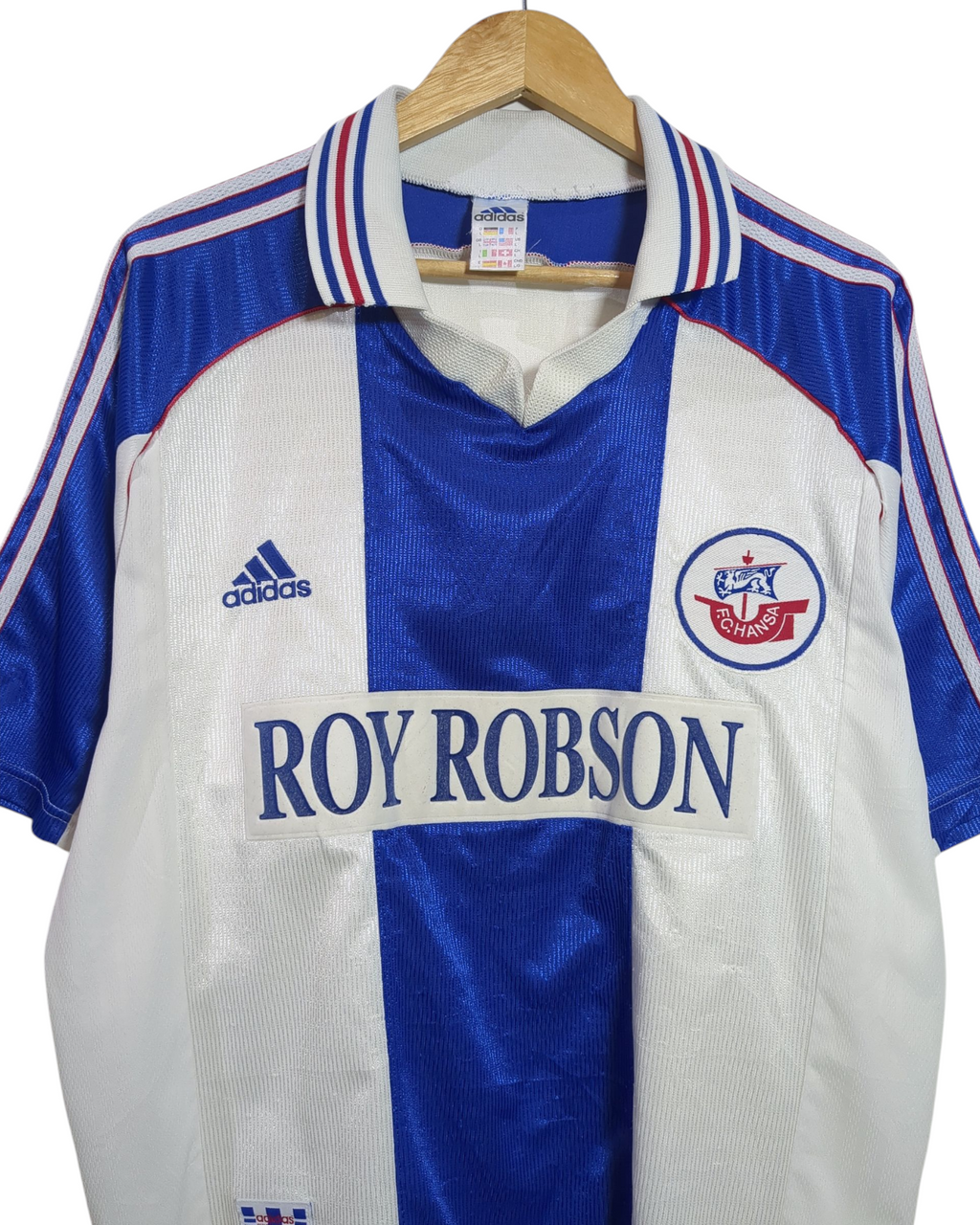 1998-99 Hansa Rostock Adidas Home Shirt - (XL)