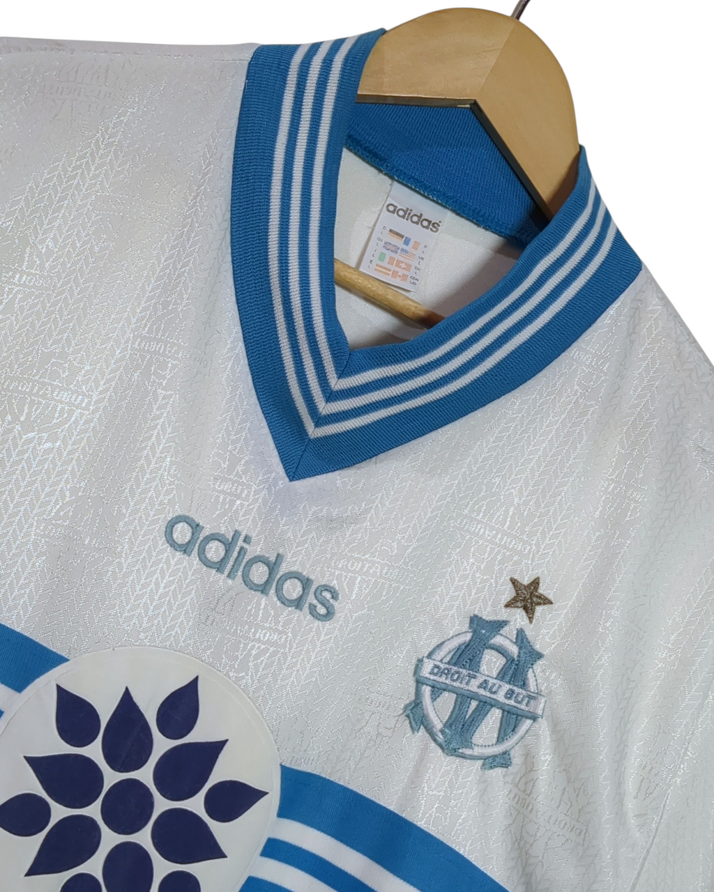 1996-98 Olympique Marseille Adidas Home Shirt - (L)