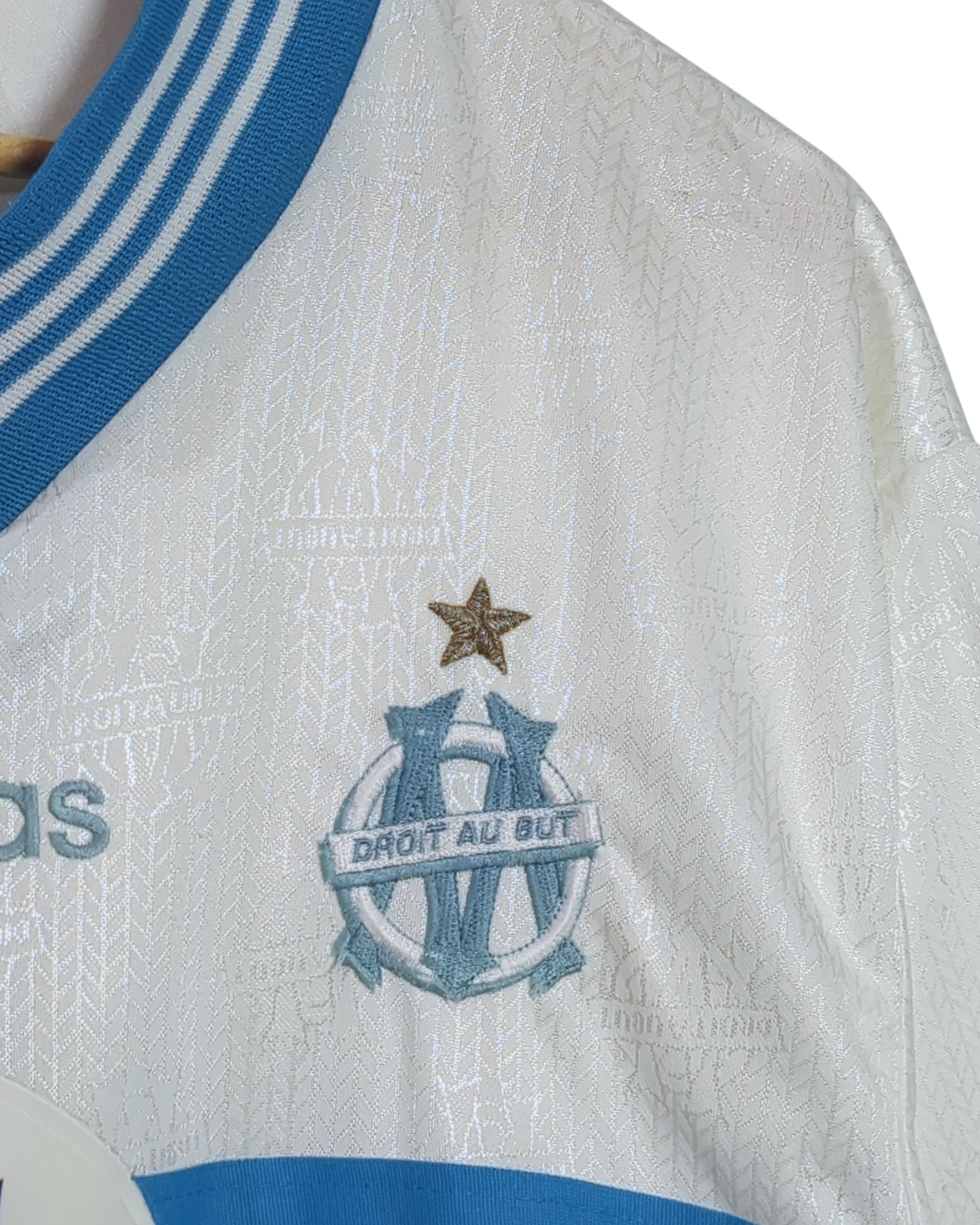 1996-98 Olympique Marseille Adidas Home Shirt - (L)