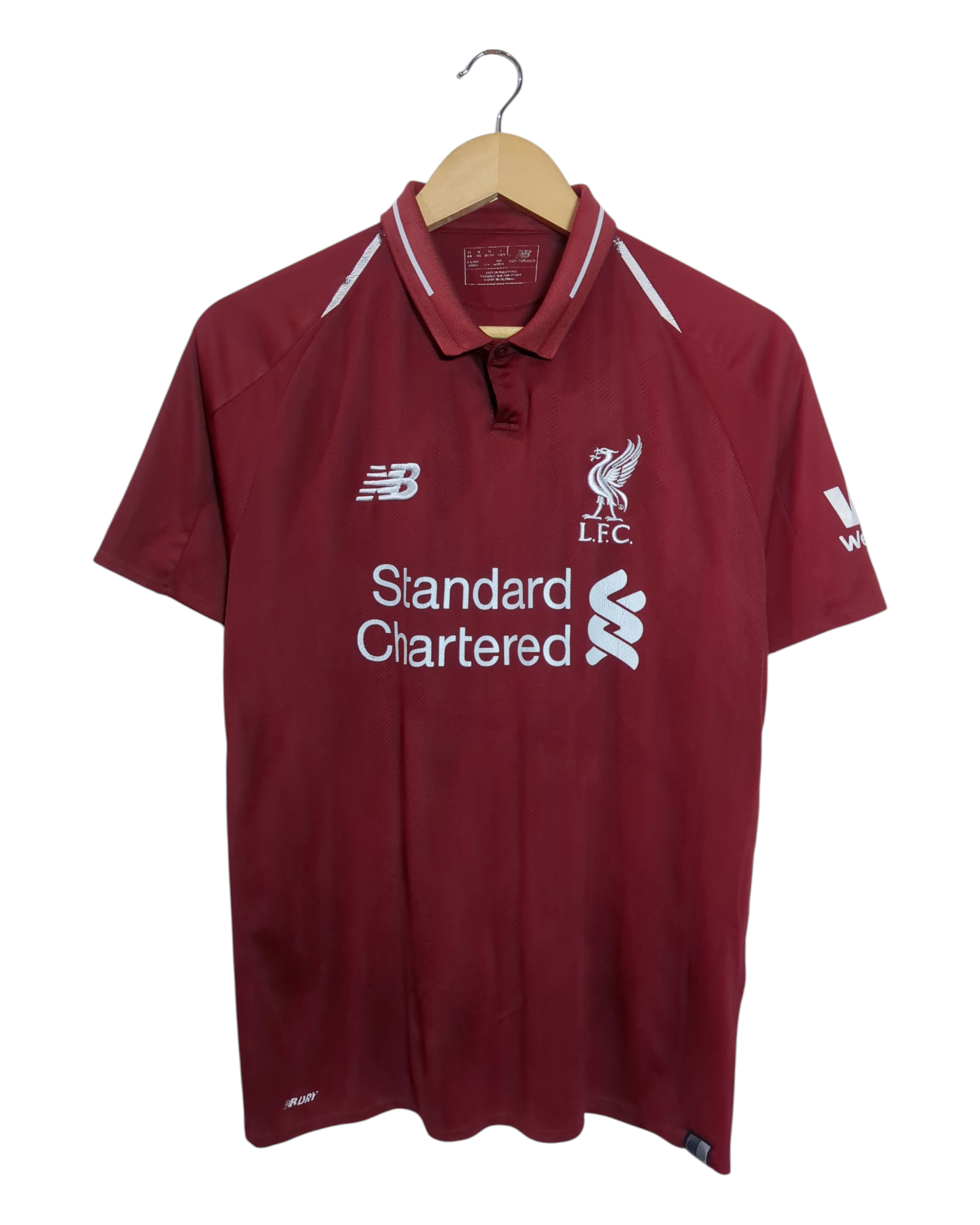 2018-19 Liverpool New Balance Home Shirt - (M)