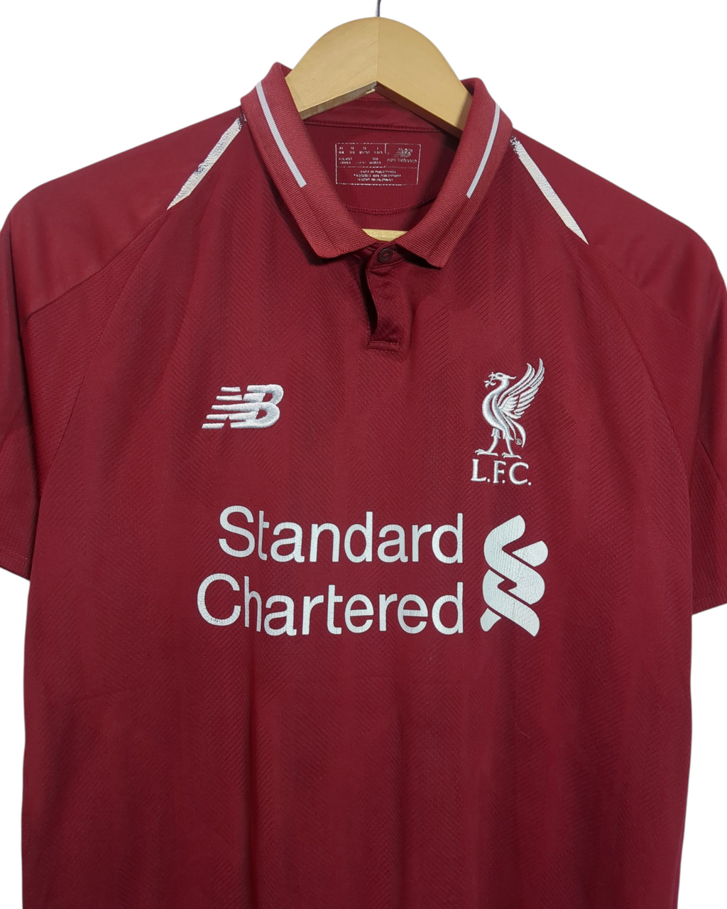 2018-19 Liverpool New Balance Home Shirt - (M)