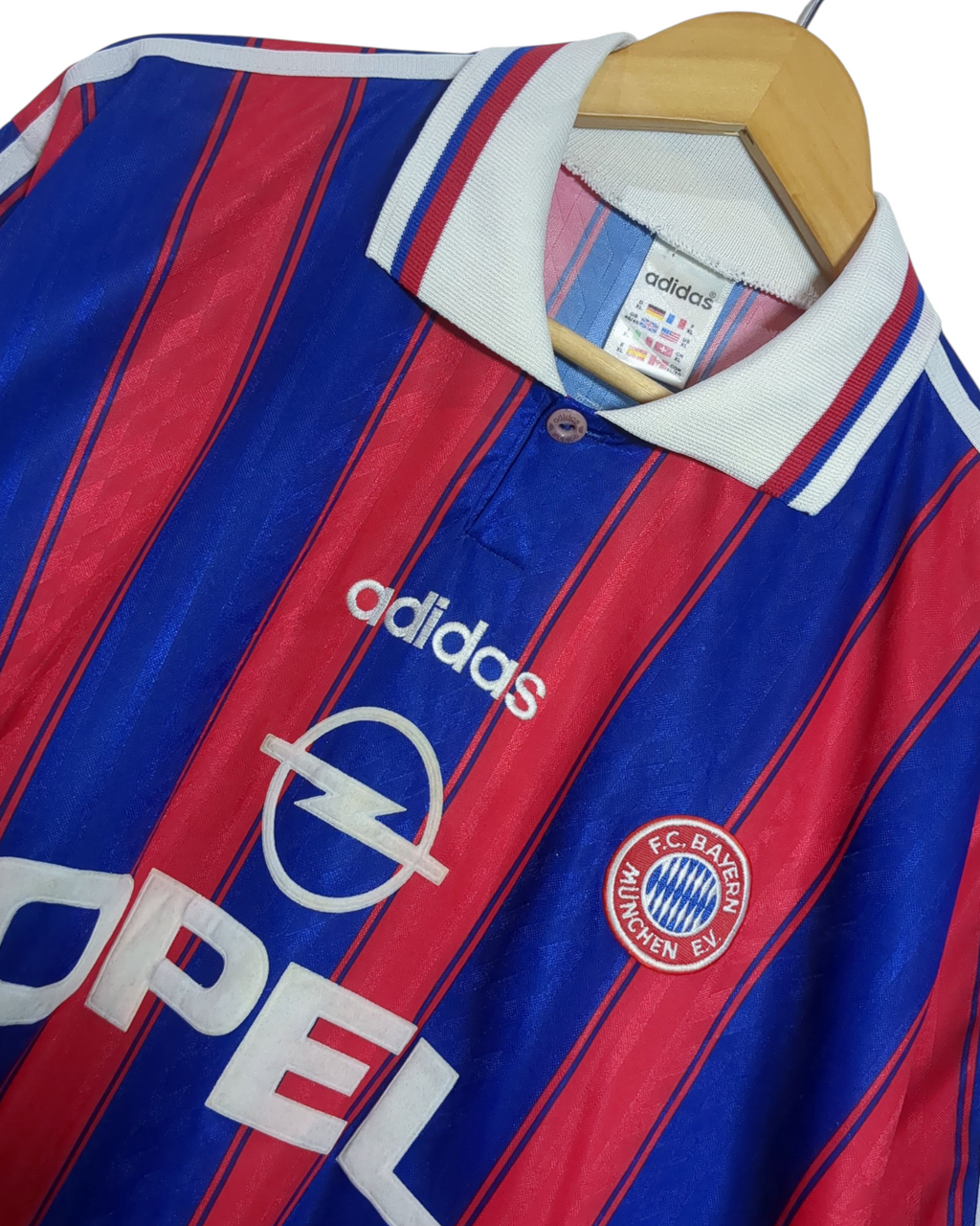 1995-97 Bayern Munich Adidas Home Shirt #18 Klinsmann - (XL)