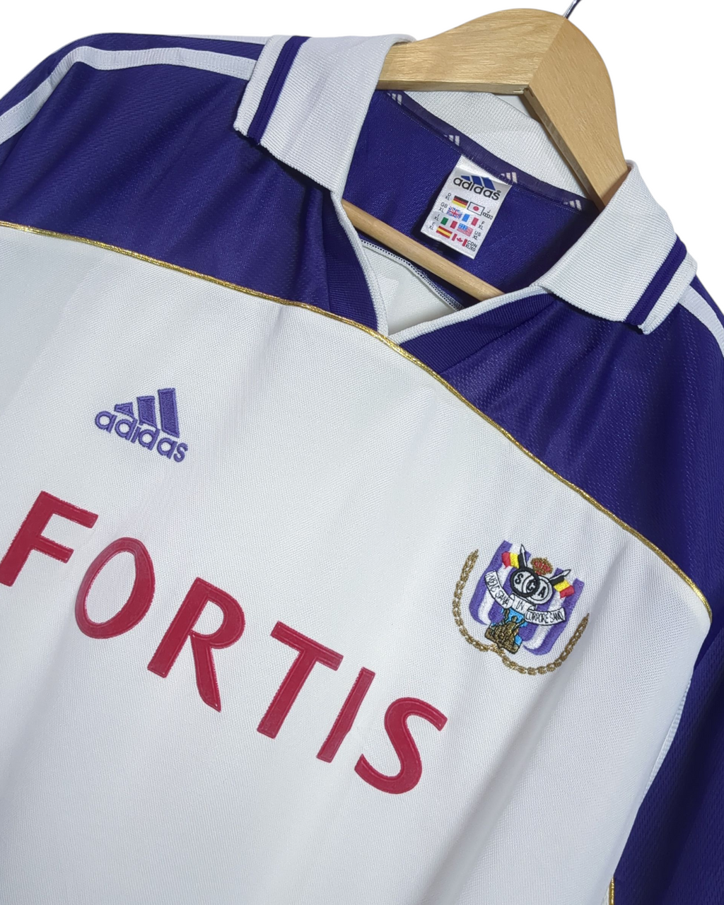 2000-01 Anderlecht Adidas Home Shirt - (XL)