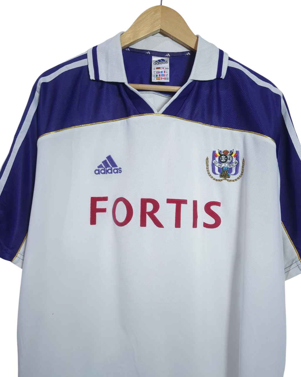 2000-01 Anderlecht Adidas Home Shirt - (XL)