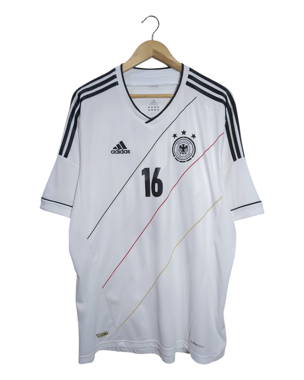 2012-13 Germany Adidas Home Shirt #16 Lahm - (XL)