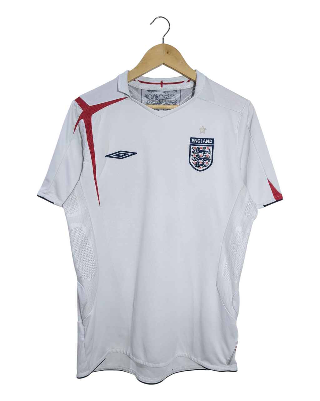 2005-07 England Umbro Home Shirt - (M)