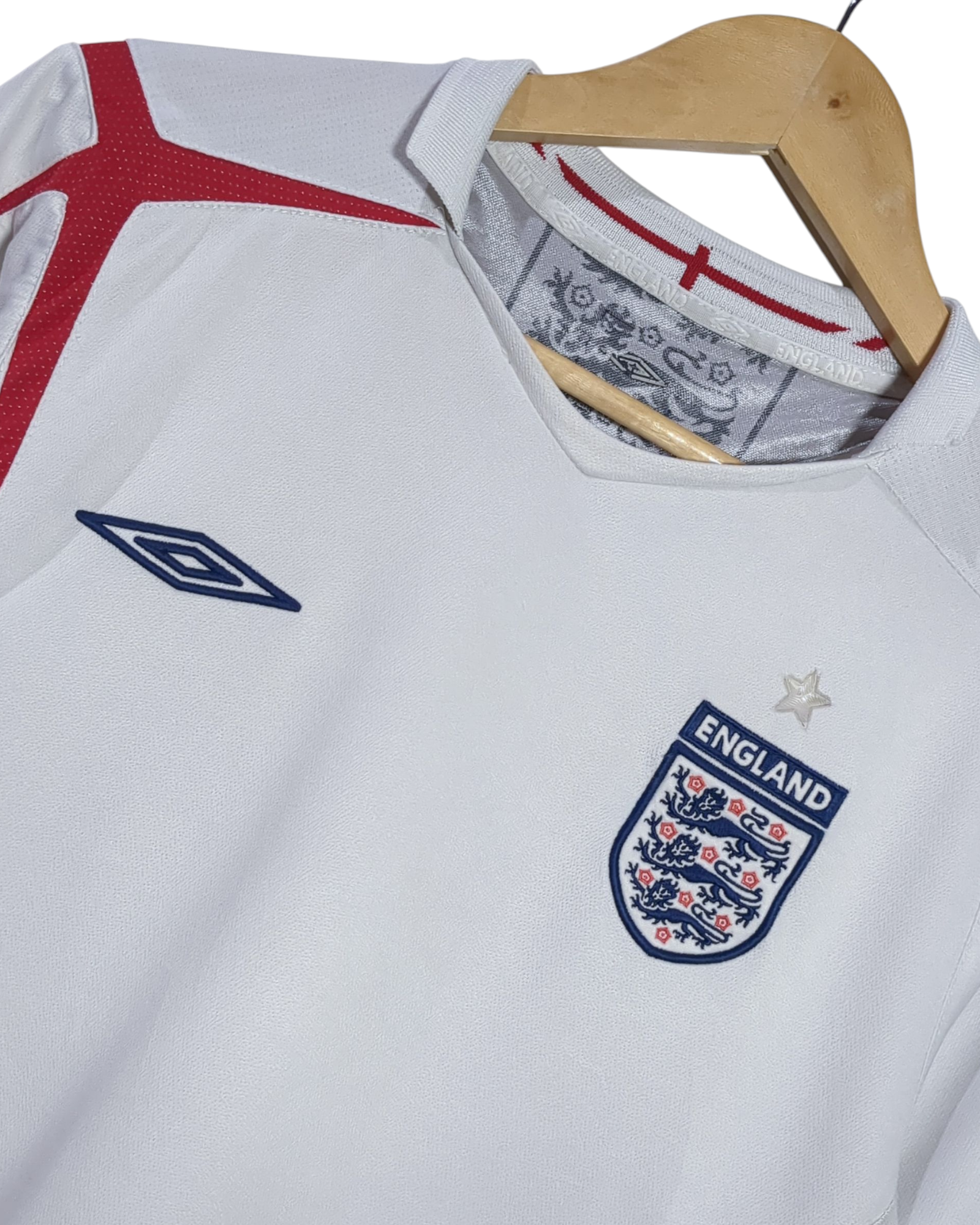 2005-07 England Umbro Home Shirt - (M)