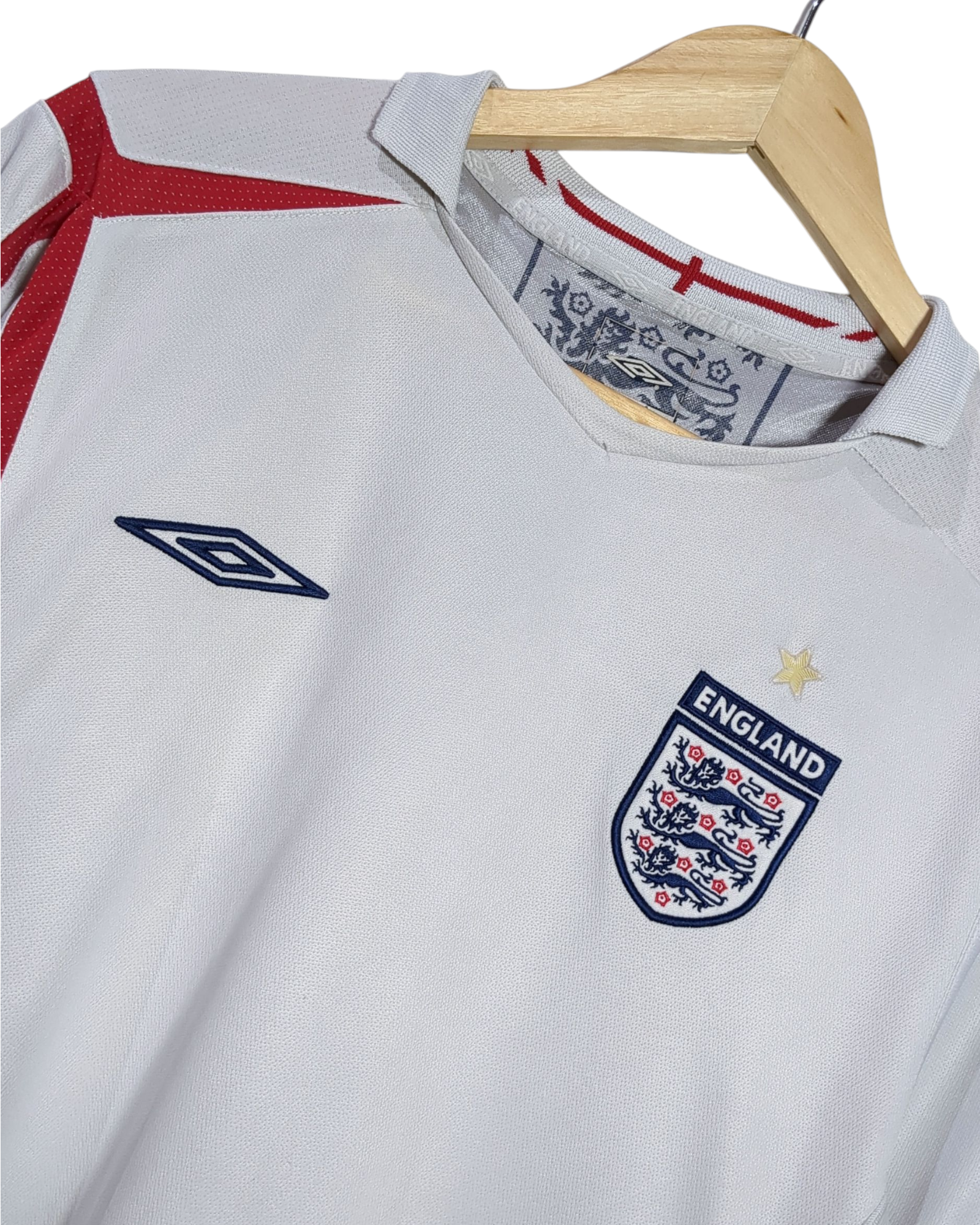 2005-07 England Umbro Home Shirt - (L)
