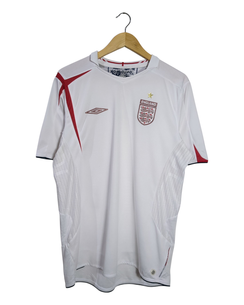 2005-07 England Umbro Home Shirt - (L)