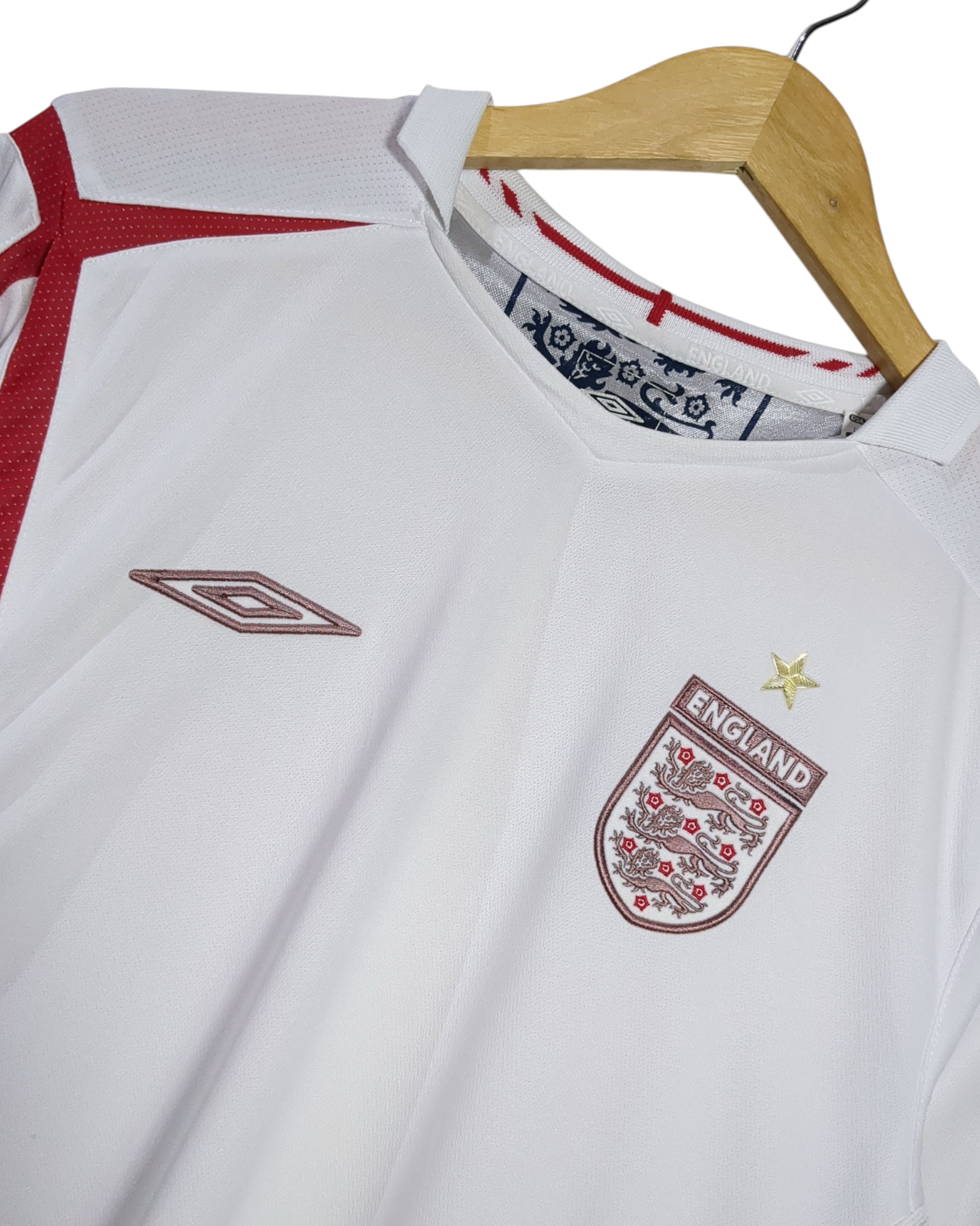 2005-07 England Umbro Home Shirt - (L)