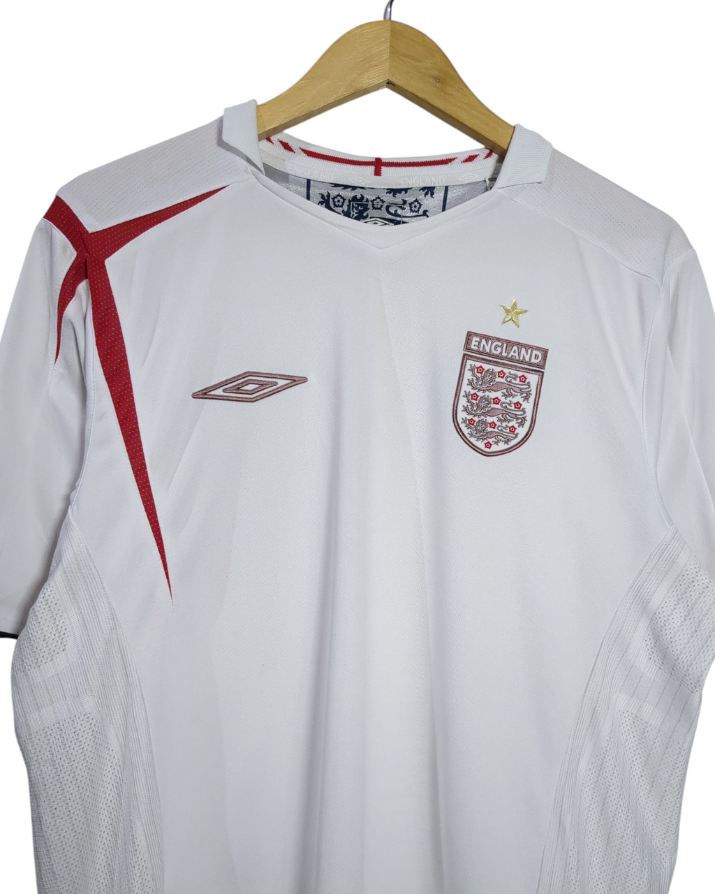 2005-07 England Umbro Home Shirt - (L)
