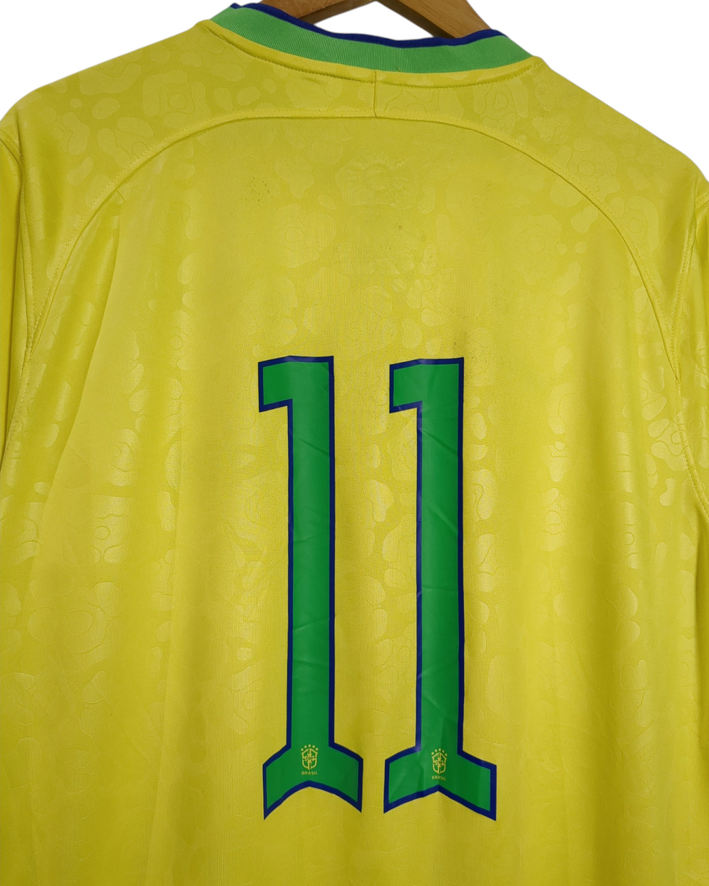 2022-23 Brazil Nike Home Shirt #11 - (L)