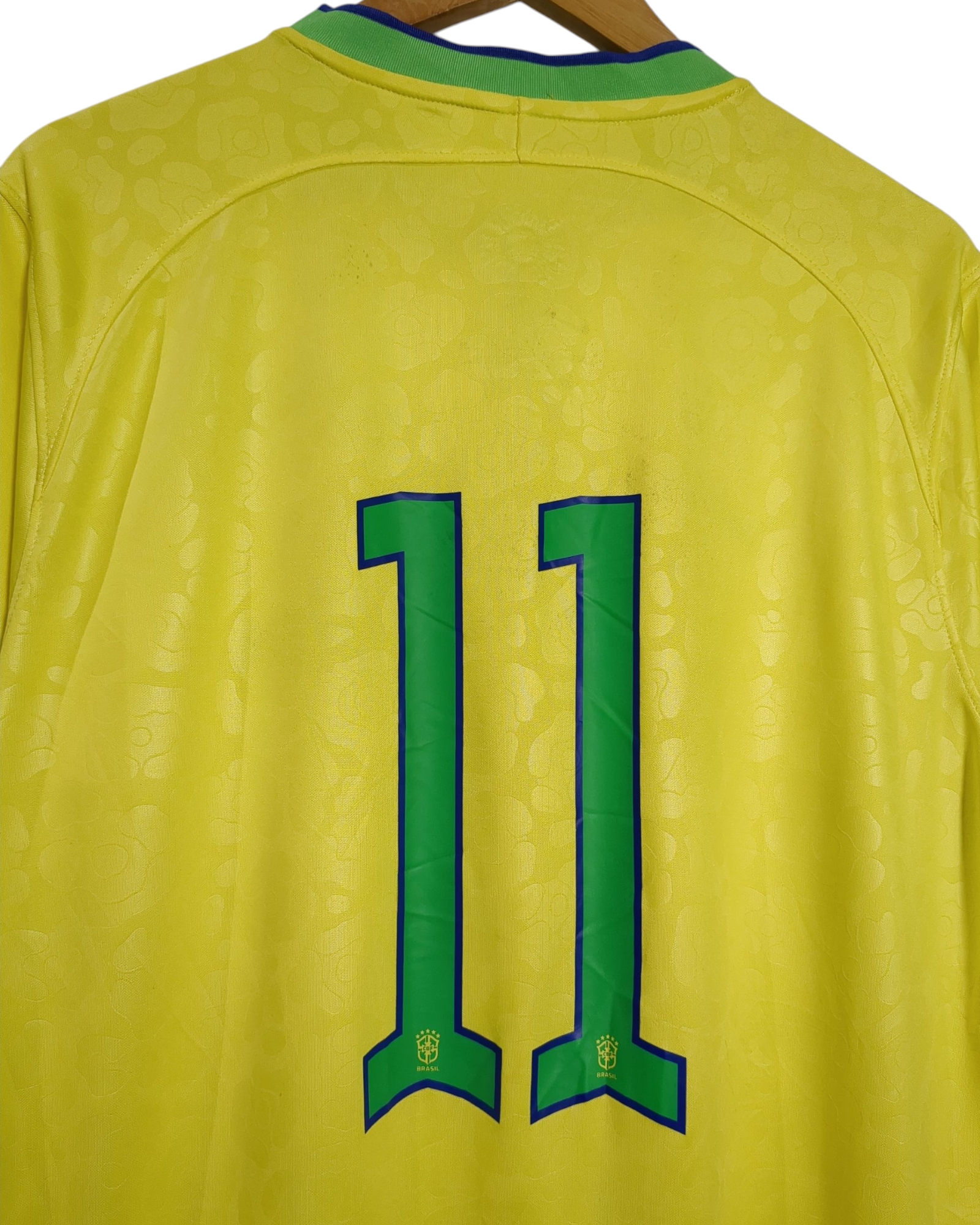 2022-23 Brazil Nike Home Shirt #11 - (L)