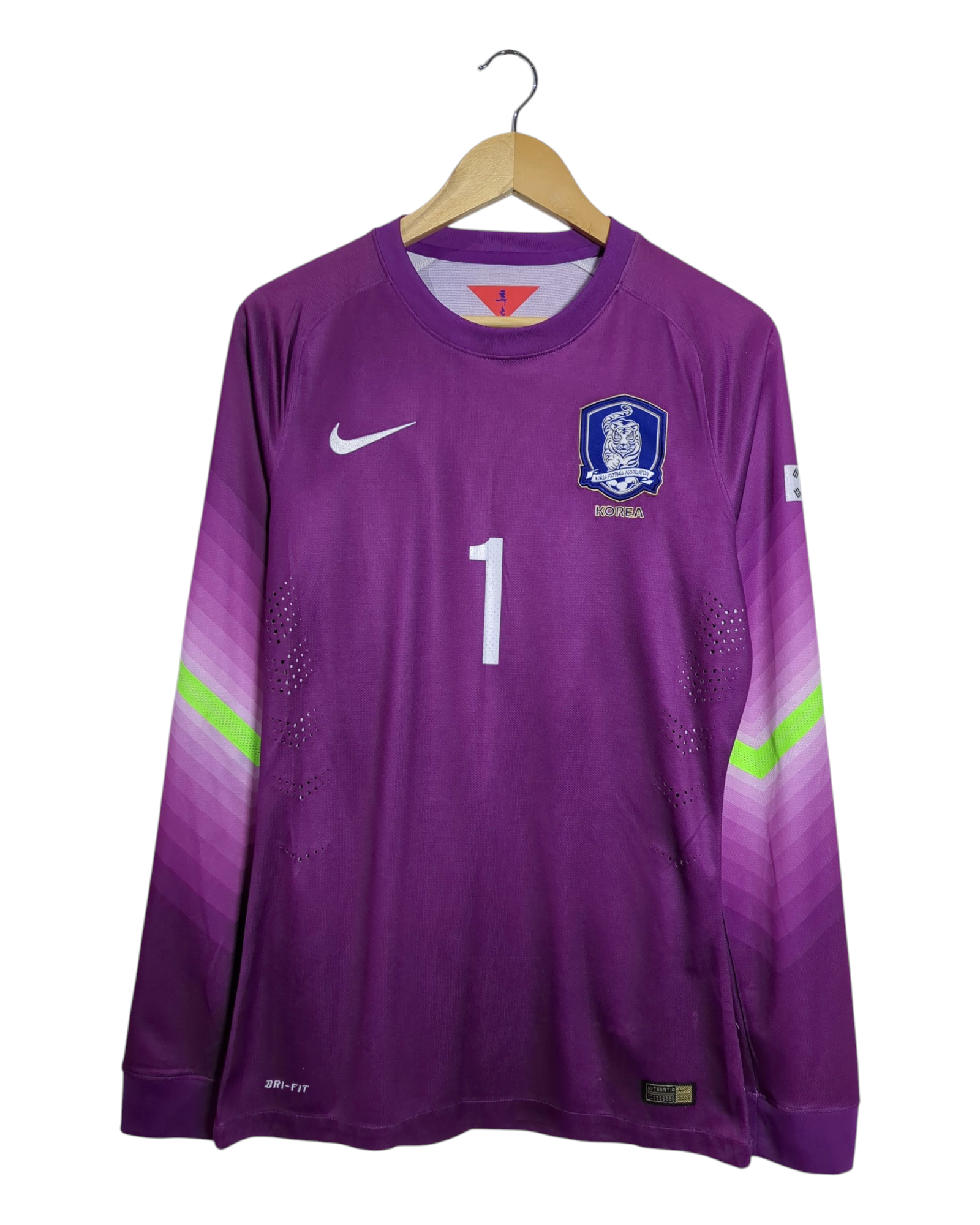 2014-15 South Korea Nike Player Issue Goalkeeper L/S Shirt #1 - (M)