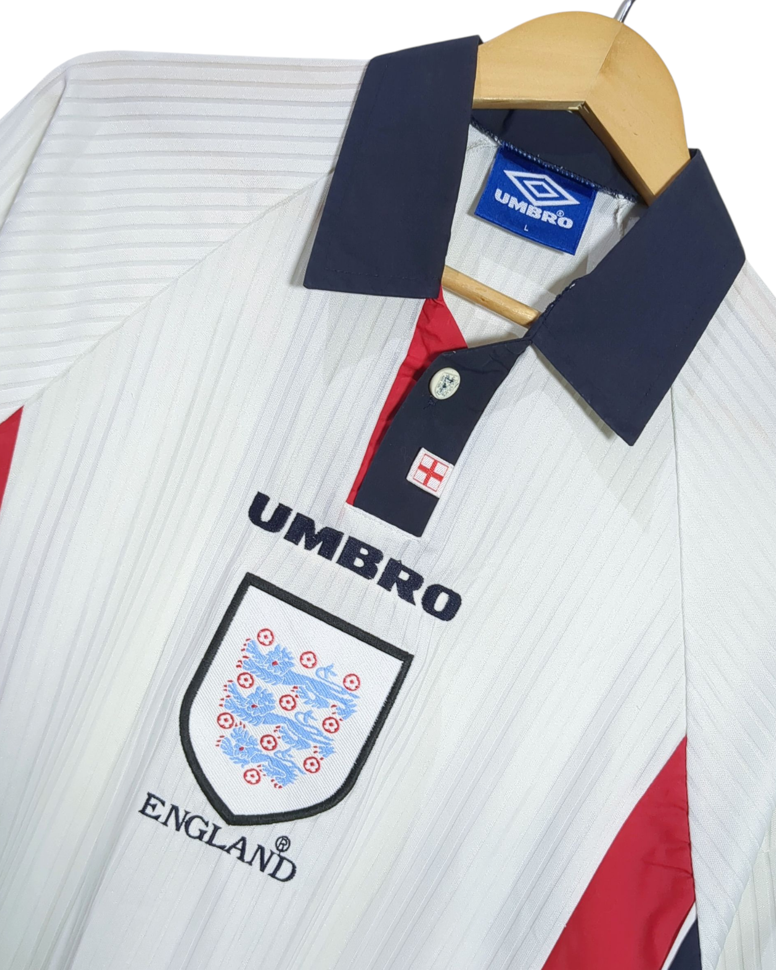 1997-99 England Umbro Home Shirt - (M)