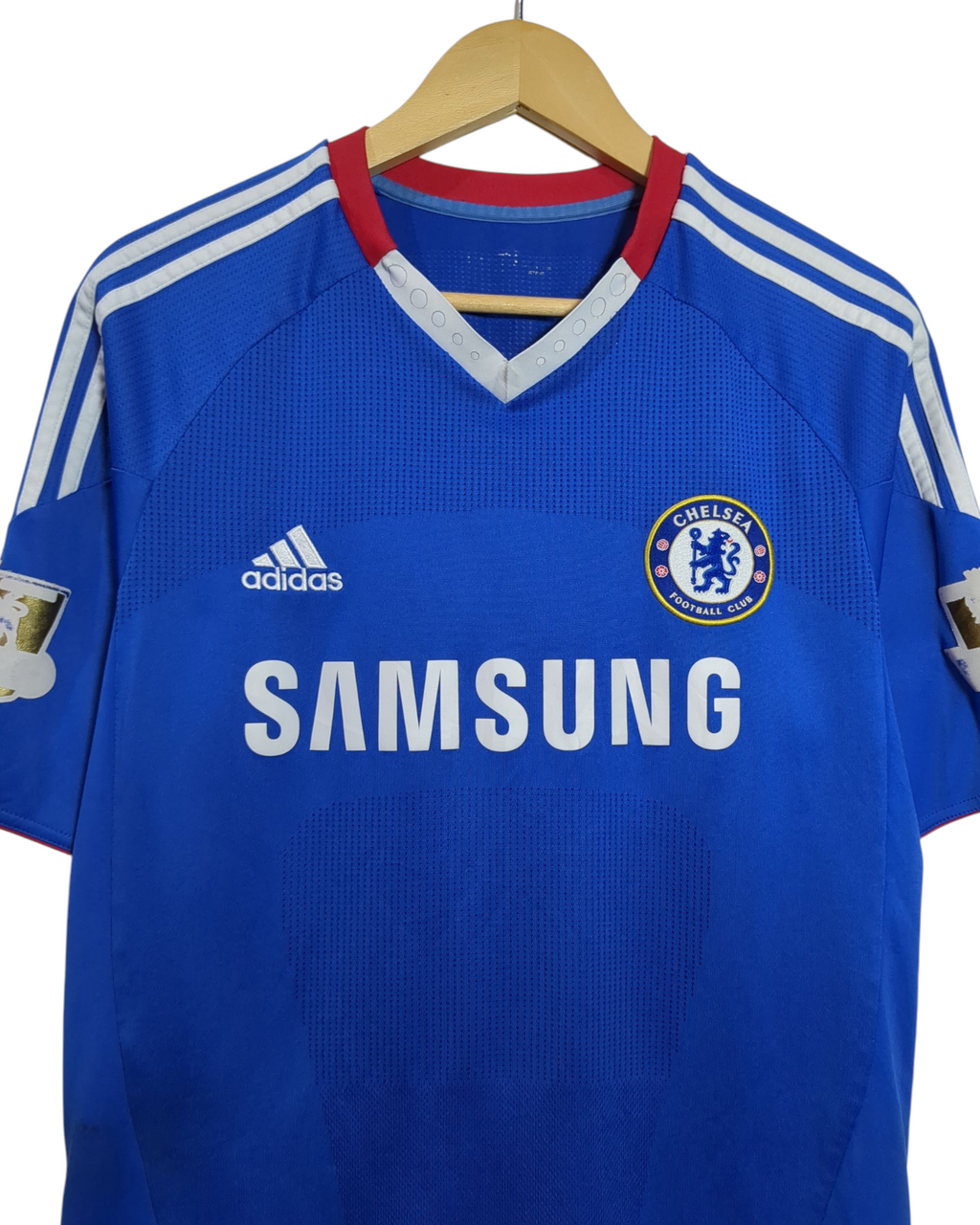 2010-11 Chelsea Adidas Home Shirt #15 Malouda - (M)
