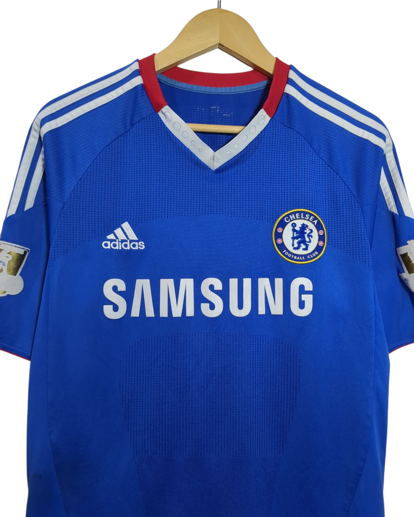 2010-11 Chelsea Adidas Home Shirt #15 Malouda - (M)