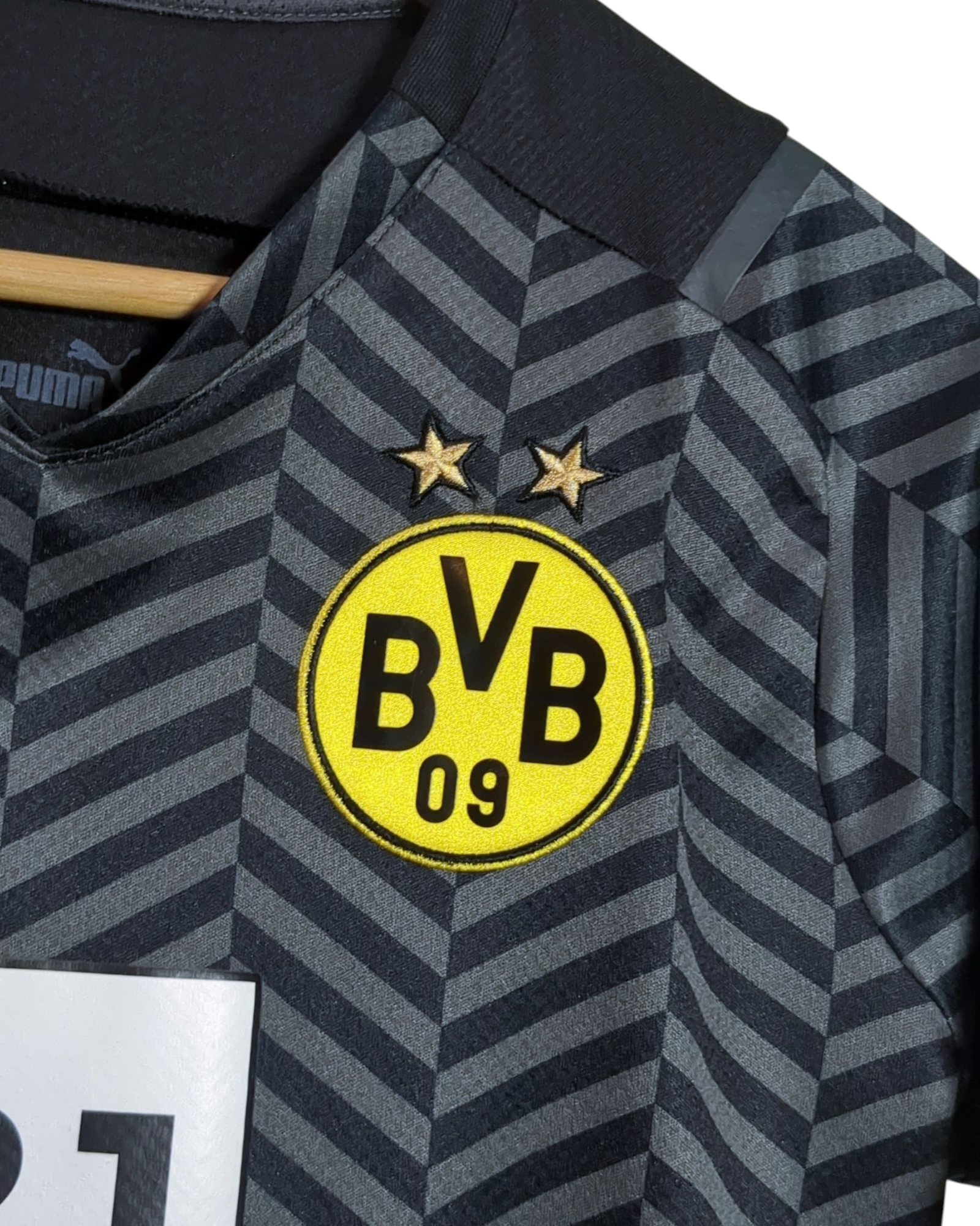 2021-22 Borussia Dortmund Puma Away Shirt #9 Haaland - (XL.Boys)